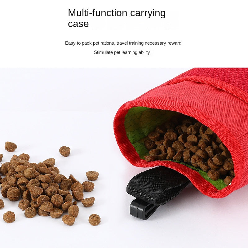 Pet Snack Bag Portable Waist Pack for Outdoor Dog Walking Training Feeding Waterproof Oxford Cloth Treat Bag